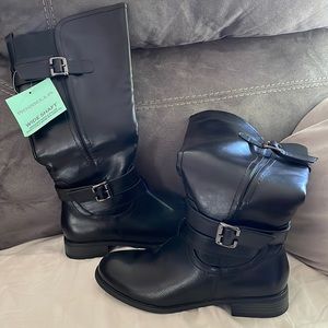 New Marbella wide shaft black high boots. Size 8.Never worn.